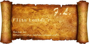 Flits Lestár névjegykártya